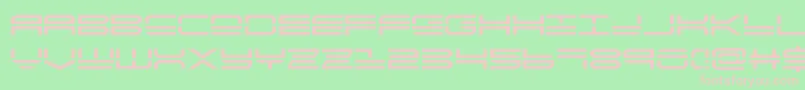 Quickstrike-Schriftart – Rosa Schriften auf grünem Hintergrund