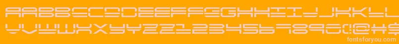 Quickstrike Font – Pink Fonts on Orange Background
