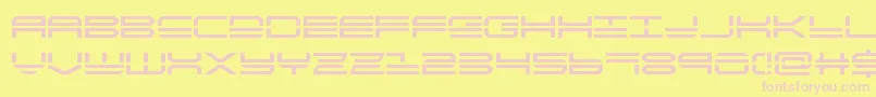 Quickstrike Font – Pink Fonts on Yellow Background