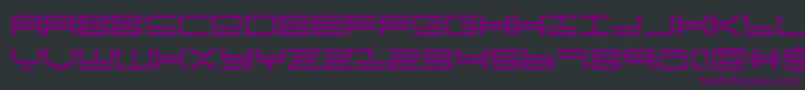 Quickstrike Font – Purple Fonts on Black Background