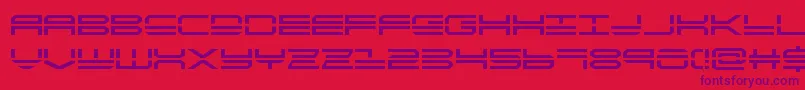 Quickstrike Font – Purple Fonts on Red Background