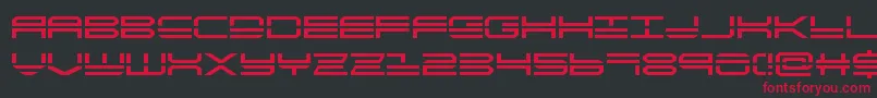 Quickstrike Font – Red Fonts on Black Background