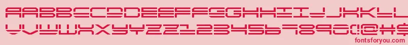 Quickstrike Font – Red Fonts on Pink Background
