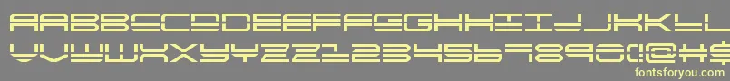 Quickstrike Font – Yellow Fonts on Gray Background