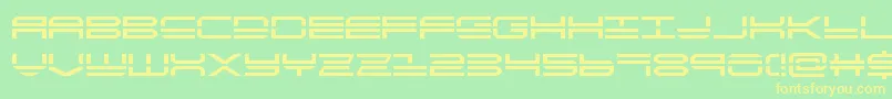 Quickstrike Font – Yellow Fonts on Green Background