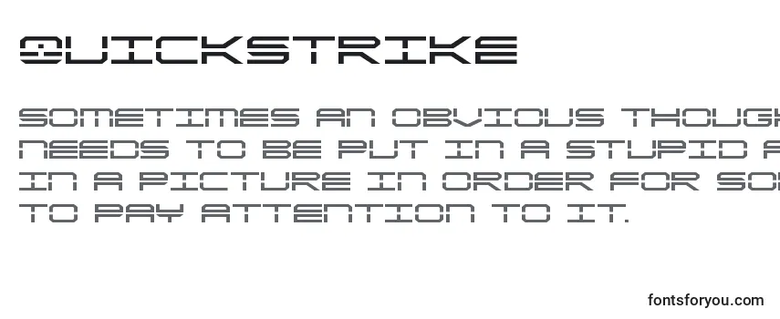 Шрифт Quickstrike