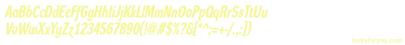 DynagroteskrcBolditalic Font – Yellow Fonts