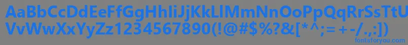 フォントLeelawadeeUiРџРѕР»СѓР¶РёСЂРЅС‹Р№ – 灰色の背景に青い文字