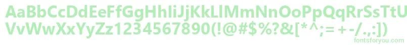 LeelawadeeUiРџРѕР»СѓР¶РёСЂРЅС‹Р№-Schriftart – Grüne Schriften