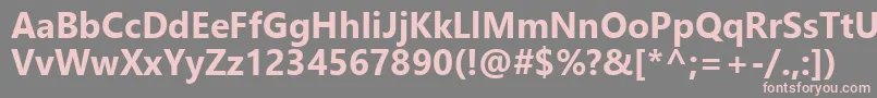 LeelawadeeUiРџРѕР»СѓР¶РёСЂРЅС‹Р№ Font – Pink Fonts on Gray Background