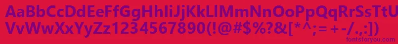 LeelawadeeUiРџРѕР»СѓР¶РёСЂРЅС‹Р№ Font – Purple Fonts on Red Background