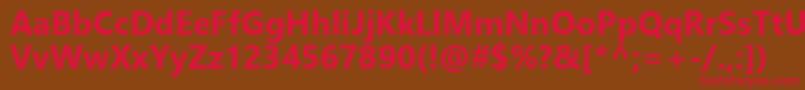 LeelawadeeUiРџРѕР»СѓР¶РёСЂРЅС‹Р№ Font – Red Fonts on Brown Background