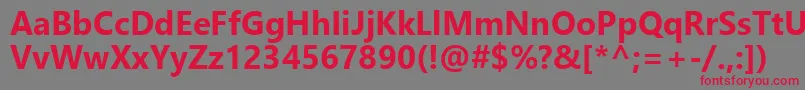 LeelawadeeUiРџРѕР»СѓР¶РёСЂРЅС‹Р№ Font – Red Fonts on Gray Background