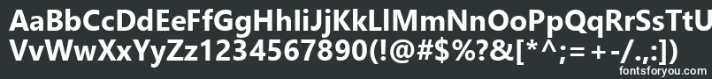 LeelawadeeUiРџРѕР»СѓР¶РёСЂРЅС‹Р№ Font – White Fonts on Black Background