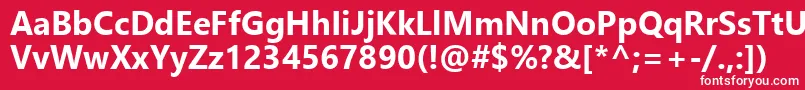 LeelawadeeUiРџРѕР»СѓР¶РёСЂРЅС‹Р№ Font – White Fonts on Red Background