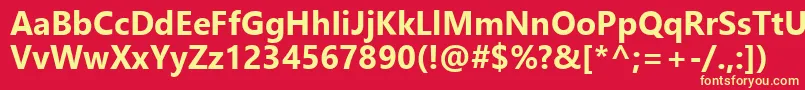 フォントLeelawadeeUiРџРѕР»СѓР¶РёСЂРЅС‹Р№ – 黄色の文字、赤い背景
