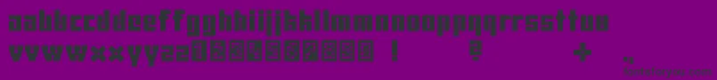 Шрифт Uhura2239 – чёрные шрифты на фиолетовом фоне
