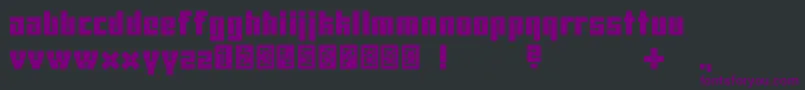 Uhura2239 Font – Purple Fonts on Black Background