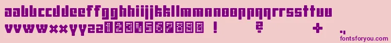 Uhura2239 Font – Purple Fonts on Pink Background