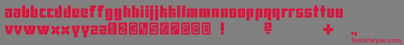 Uhura2239 Font – Red Fonts on Gray Background