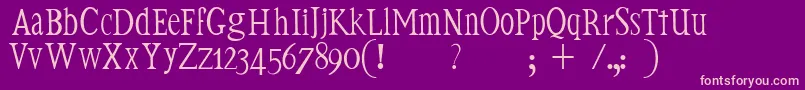 Witka Font – Pink Fonts on Purple Background