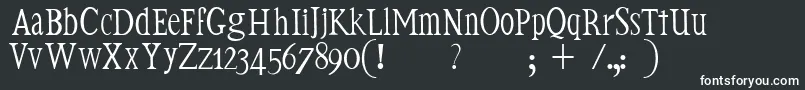 Witka Font – White Fonts on Black Background