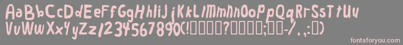 More about Worm Font Worm Font – Pink Fonts on Gray Background