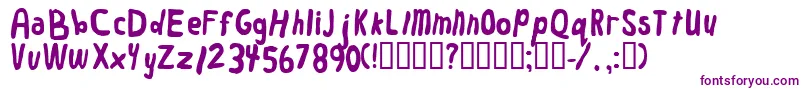 Worm Font – Purple Fonts