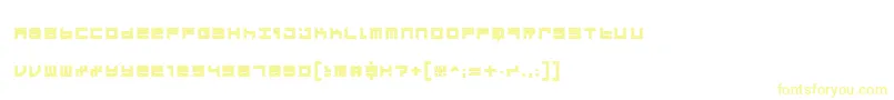 Шрифт Micro ffy – жёлтые шрифты