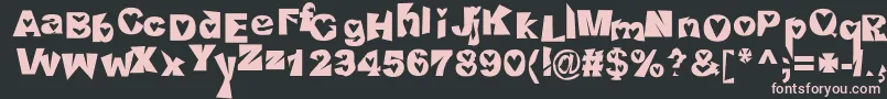 HeartlessValiumwhore Font – Pink Fonts on Black Background