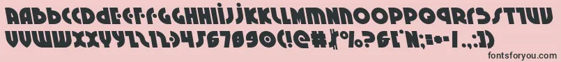 Neuralnomiconleft Font – Black Fonts on Pink Background