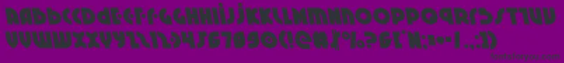 Neuralnomiconleft Font – Black Fonts on Purple Background