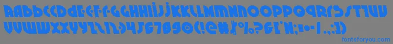 Neuralnomiconleft Font – Blue Fonts on Gray Background