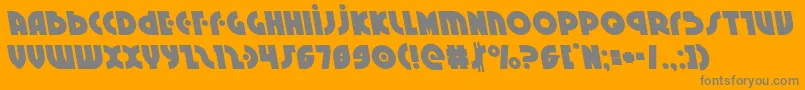 Neuralnomiconleft Font – Gray Fonts on Orange Background