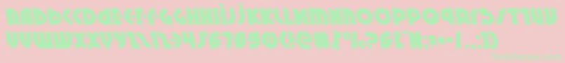 Neuralnomiconleft Font – Green Fonts on Pink Background