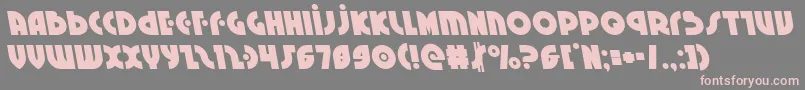 Neuralnomiconleft-fontti – vaaleanpunaiset fontit harmaalla taustalla