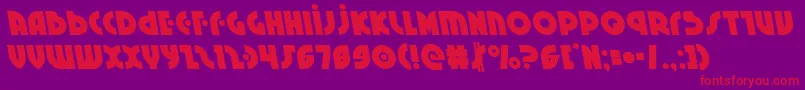 Neuralnomiconleft Font – Red Fonts on Purple Background