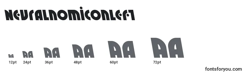Neuralnomiconleft Font Sizes