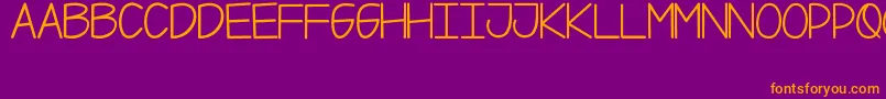 Xii Font – Orange Fonts on Purple Background