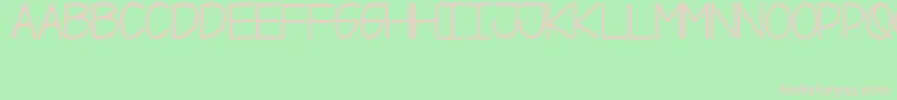 Xii Font – Pink Fonts on Green Background