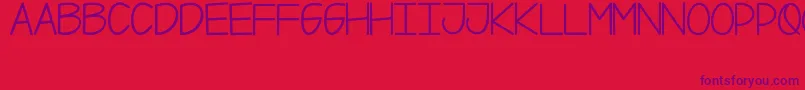 Weitere Informationen zur Xii-Schriftart Xii-Schriftart – Violette Schriften auf rotem Hintergrund