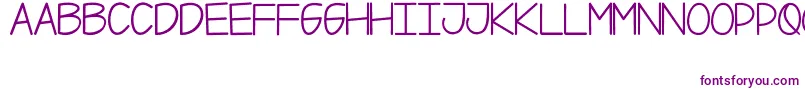 Xii Font – Purple Fonts on White Background