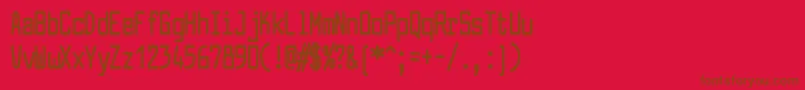 LarabiefontcpBold Font – Brown Fonts on Red Background