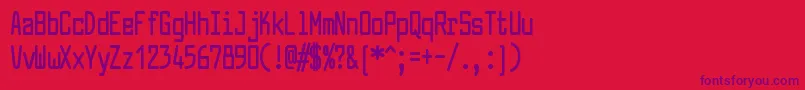 LarabiefontcpBold-Schriftart – Violette Schriften auf rotem Hintergrund