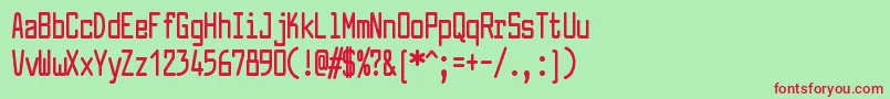 LarabiefontcpBold Font – Red Fonts on Green Background