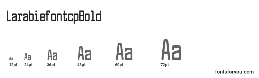 LarabiefontcpBold Font Sizes