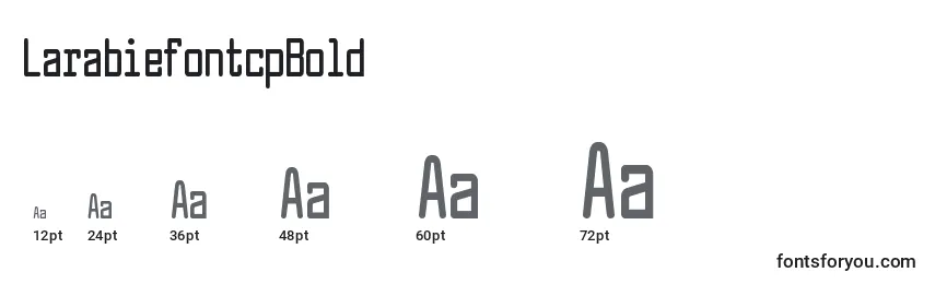 Größen der Schriftart LarabiefontcpBold