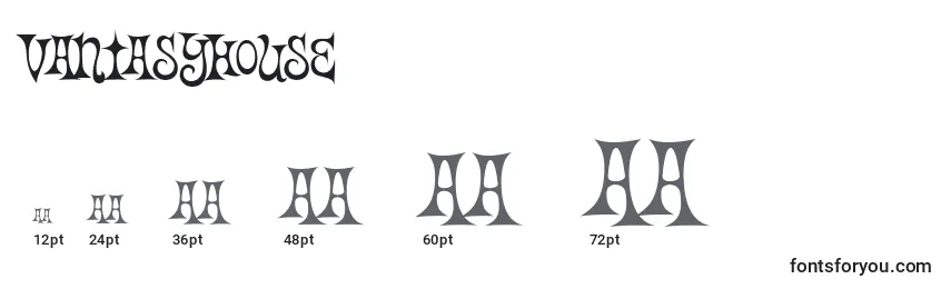 Vantasyhouse Font Sizes