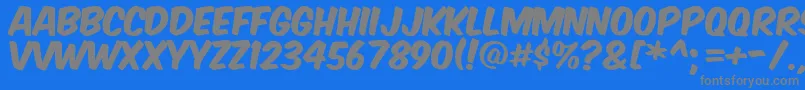 fuente Komikax – Fuentes Grises Sobre Fondo Azul