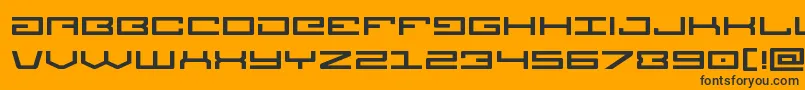 Legionexpand Font – Black Fonts on Orange Background
